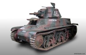 Carro ligero Hotchkiss H35, utilizado tanto por la rama de infantería como por la de caballería en el Ejército Francés.