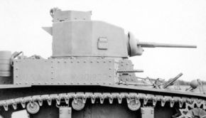 Un M3 Light Tank con su segunda torreta, la D38976 (octogonal soldada)