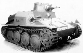 Ametralladora ZB-26 como armamento secundario de la tanqueta de exportación checa AH-IV.