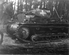 Un Panzer II Ausf. b dañado en Polonia.