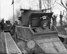 Conductor de un Matilda I en Francia, 1940.