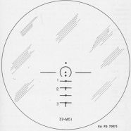 Retícula de una mira M54 Telescope.