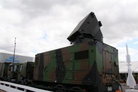 Vehículo de radar de un sistema SAMP/T expuesto en el Paris Air Show 2009.