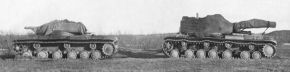 Prototipo T-150 remolcando al prototipo T-220.