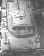 Vista superior de un Panzer II Ausf. A producido por MAN con soporte para ametralladora antiaérea en el techo.
