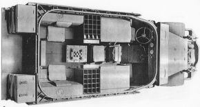 Compartimento de combate de un M4A1 sin armas montadas.