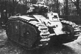 Primera variante del Char B1, con cañón SA 34.