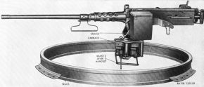 Ametralladora M2 de calibre .50 montada en el soporte de anillo M49, pero también se podía usar la ametralladora M1919A4 de calibre .30.
