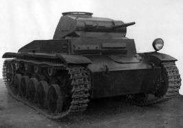 Un Pz.II Ausf. F capturado por los soviéticos y fotografiado en el Campo de Pruebas de Kubinka.