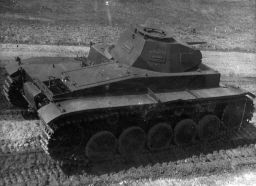 Parte trasera de un Panzer II Ausf. F.