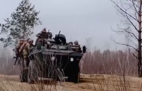 Un M1117 Guardian con el 425.º Batallón de Asalto Skala en marzo de 2024.